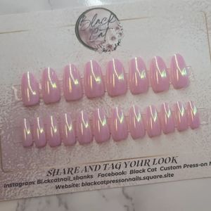 Pearl Pink Press-on Nails